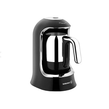 Korkmaz A860-07 Krom 400 Watt 4 Fincan Kapasiteli Kahve Makinesi Siyah