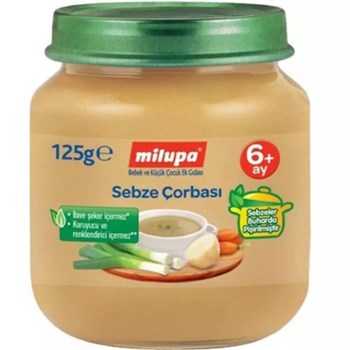 Milupa 6+ Ay 125 gr Sebze Çorbası Kavanoz Maması