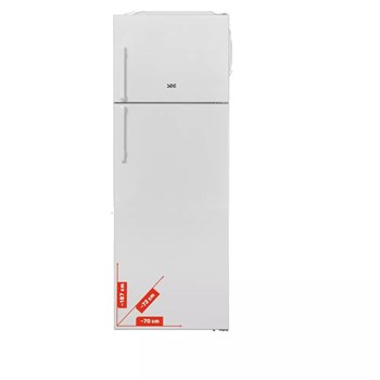 SEG SNF-5200 A+ Çift Kapılı No-Frost Buzdolabı Beyaz