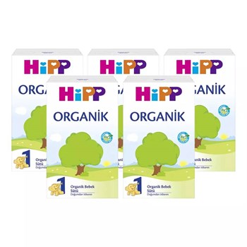 Hipp 1 0-6 Ay 5x300 gr Organik Bebek Sütü