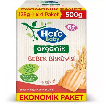 Hero Baby Organik 500 gr Bebek Bisküvisi