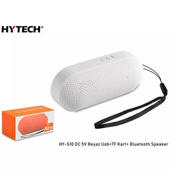 Hytech HY-S10 DC 5V Beyaz Usb+TF Kart Bluetooth Speaker