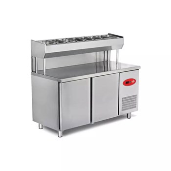 Empero EMP.150.80.01-PSY A+ 300 Lt Çift Kapılı Pizza ve Salata Hazırlık Buzdolabı