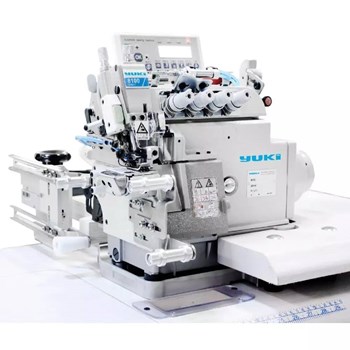 Yuki Jack YK-8100-04D-M2-24-7-PAAC Burunlu İplik Kesicili 4 İplik Overlok Makinesi