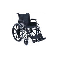 Krom Çelik Gövdeli Katlanabilir ''Delüks'' Tekerlekli Sandalye