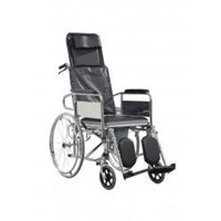 MAXİ HEALTH 609 Sırtı Yatar Tuvaletli Tekerlekli Sandalye 133