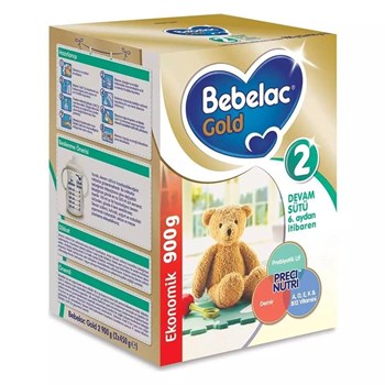 Bebelac Gold 2 6. Aydan İtibaren 900 gr Bebek Devam Sütü