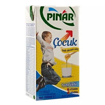 Pınar Çocuk 1+ Yaş 500 ml Ballı Devam Sütü