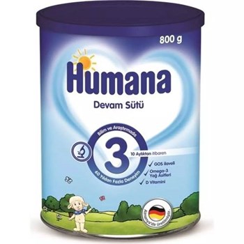 Humana 3 6-9 Ay 800 gr Devam Sütü