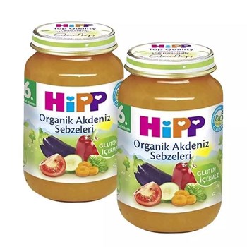 Hipp 6+ Ay 190 gr Organik Akdeniz Sebzeleri Kavanoz Maması