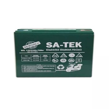 Sa-Tek 12V 24 Ah Jel Elektrikli Motorsiklet Akü