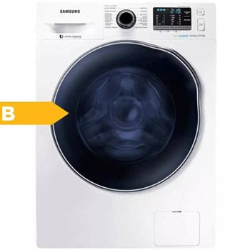 Samsung WD80J5B10AW/AH 8 kg Yıkama 6 kg Kurutma 1400 Devir Kurutmalı Çamaşır Makinesi