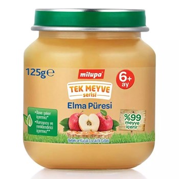 Milupa 6+ Ay 6x125 gr Tek Meyve Elma Püresi