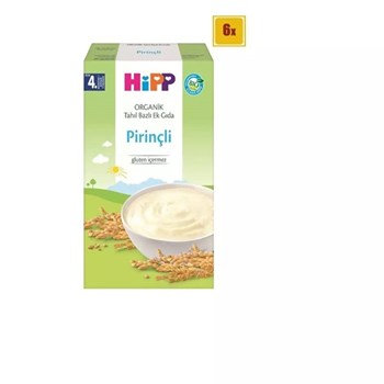 Hipp 4+ Ay 6x200 gr Organik Pirinçli Tahıl Bazlı Ek Gıda