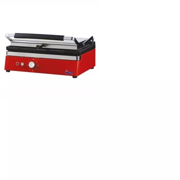 Baysan Kırmızı Elektrikli 1200 W 20 Adet Pişirme Kapasiteli Teflon Çıkarılabilir Plakalı Izgara ve Tost Makinesi 