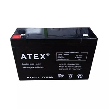 Atex AX-6V 12AH Bakımsız Kuru Akü