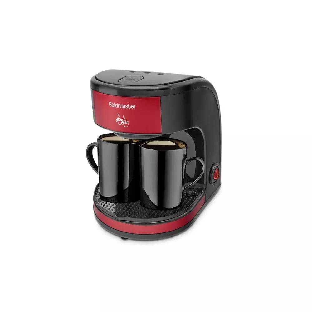 Goldmaster Bi Kahve Kırmızı Çift Kupalı Filtre Kahve Makinesi fiyatı