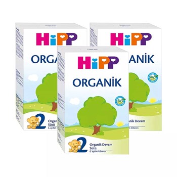 Hipp 2 Organik 6+ Ay 3x300 gr Çoklu Paket Bebek Devam Sütü