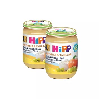 Hipp 4+ Ay 2x190 gr Organik Meyve Püresi