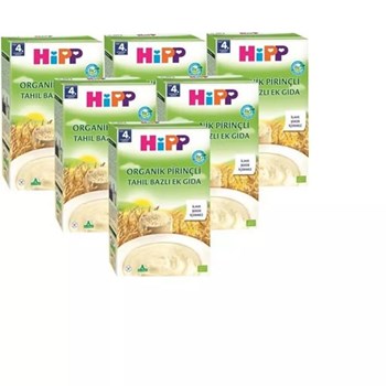 Hipp 4+ Ay 6x200 gr Organik Pirinçli Tahıl Bazlı Ek Gıda