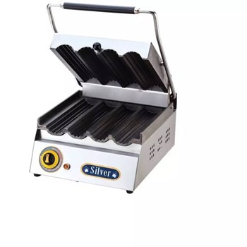 Silver 1800 W 4 Adet Pişirme Kapasiteli Teflon Çıkarılabilir Plakalı Izgara ve Tost Makinesi