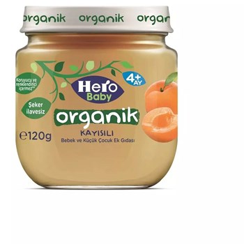 Hero Baby 120 gr Organik Kayısılı Bebek Maması