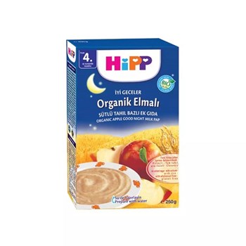 Hipp 4+ Ay 250 gr Organik İyi Geceler Sütlü Elmalı Kaşık Maması