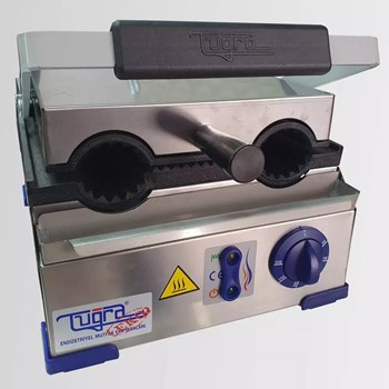 Tuğra TE-7850 1200 W 8 Adet Pişirme Kapasitesi Çelik İkili Döküm Elektrikli Dürüm- Izgara ve Tost Makinesi Gri