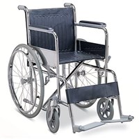 Standart Katlanabilir Çelik Tekerlekli Sandalye