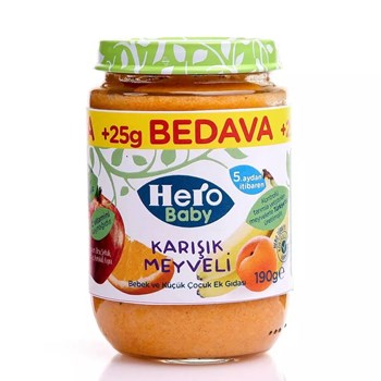 Hero Baby 190 gr Karışık Meyveli Bebek Maması