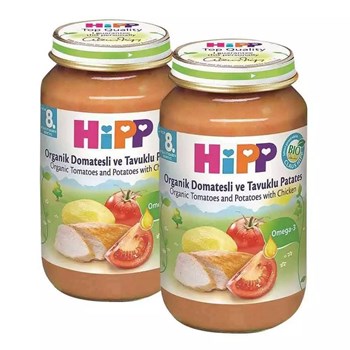 Hipp 8+ Ay 220 gr Domatesli Tavuklu Patates Bebek Kavonoz Maması