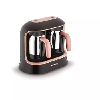 Korkmaz A861-02 Kahvekolik Twin Siyah-Rosegold Kahve Makinesi