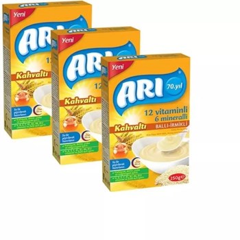 Arı 4+ Ay 3x250 gr Çoklu Paket Sütlü Pirinç Unu Bebek Maması