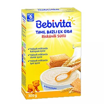 Bebivita 6+ Ay 300 gr Sütlü Bisküvili Kaşık Maması