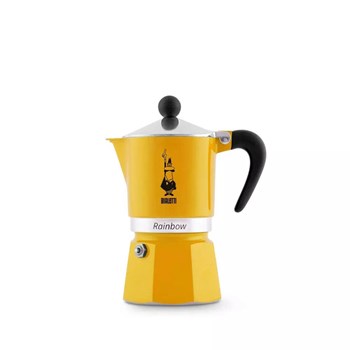Bialetti 4982 3 Kişilik Sarı Rainbow Moka Espresso Kahve Pişiricisi