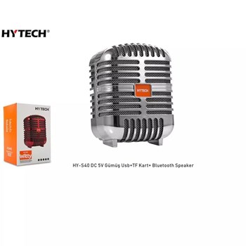 Hytech HYS40 DC 5V Gümüş Bluetooth Speaker