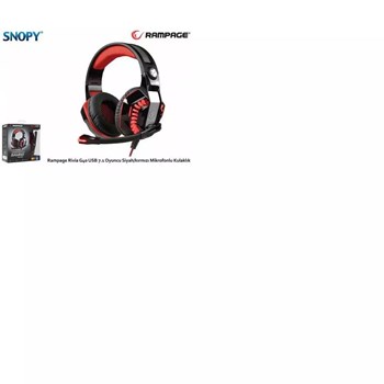Snopy Rampage Rivia G40 Kırmızı-Siyah USB 7.1 Titreşimli Gaming  Mikrofonlu Kulaklık