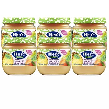 Hero Baby Armutlu Şeftalili Ananaslı 6x125 gr Kavanoz Maması