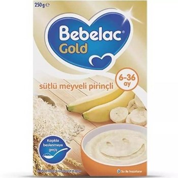 Bebelac Gold 6-36 Ay 250 gr Sütlü Meyveli Pirinçli Devam Sütü