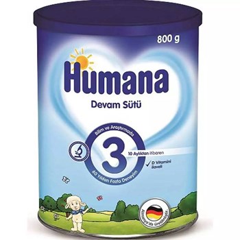 Humana 3 10+ Ay 6x800 gr Çoklu Paket Devam Sütü