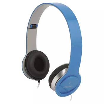LogiLink HS0031 Mavi Headset Mikrofonlu Saç bandı Kulaklık