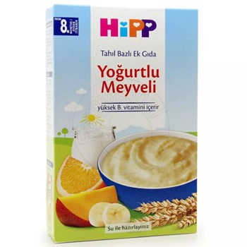 Hipp 6+ Ay 250 gr Organik Sütlü Yoğurtlu Meyveli Tahıl Bazlı Ek Gıda