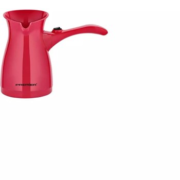 Premier PTC 2016 Türk 1000 Watt 300 ml 4 Fincan Kapasiteli Kahve Makinesi Kırmızı