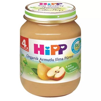 Hipp 4+ Ay 125 gr Organi̇k Elma Püresi̇ Kavanoz Maması