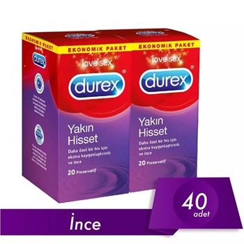 Durex Yakın Hisset 40'lı Prezervatif
