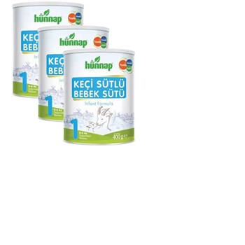 Hünnap 1 3x400 gr Keçi Sütlü Bebek Sütü