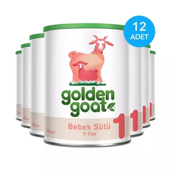 Golden Goat 1 Keçi Sütü Bazlı 0-6 Ay 12x400 gr Çoklu Paket Bebek Sütü