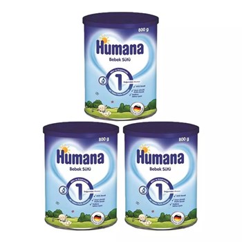 Humana 1 0-6 Ay 3x800 gr Çoklu Paket Bebek Sütü