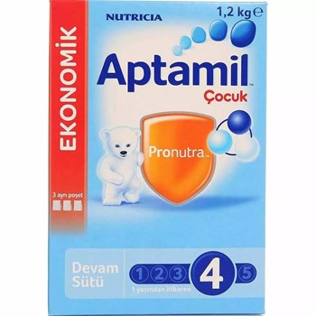 Milupa Aptamil 4 1+ Yaş 2x1200 gr Çoklu Paket Bebek Devam Sütü