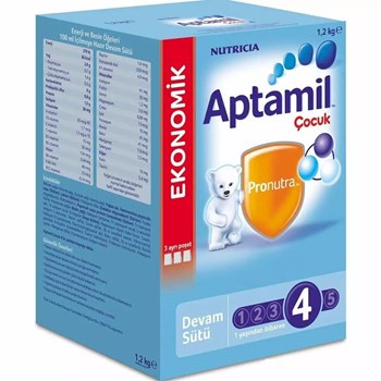 Milupa Aptamil 4 1+ Yaş 2x1200 gr Çoklu Paket Bebek Devam Sütü